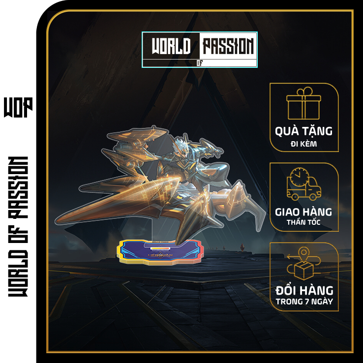 Mô Hình Nhân Vật Bijan Hoàng Kim Cơ Giáp Trong Game Liên Quân Mobile