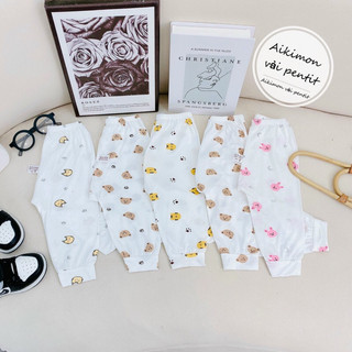 Quần dài thun lạnh co dãn cho bé size 3-14kg