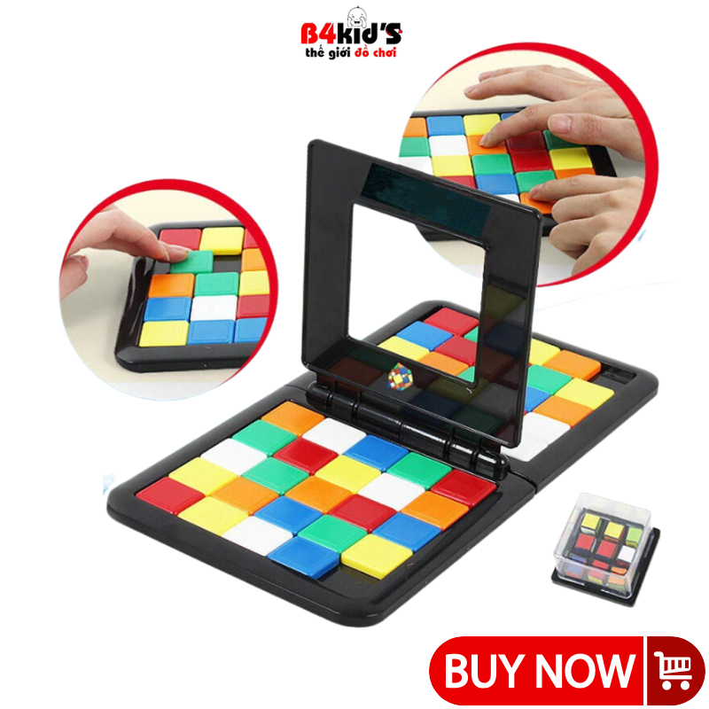 Đồ chơi xếp hình Rubik Race PK trượt xếp hình đấu trí thông minh - trò chơi trí tuệ IQ tư duy thông minh B4KIDS