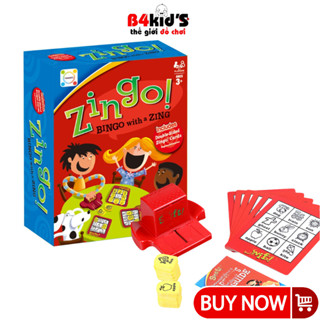  Đồ chơi board game Zingo Bingo trò chơi lotto lô tô bản cao cấp hộp to nhựa ABS vui nhộn B4KIDS 