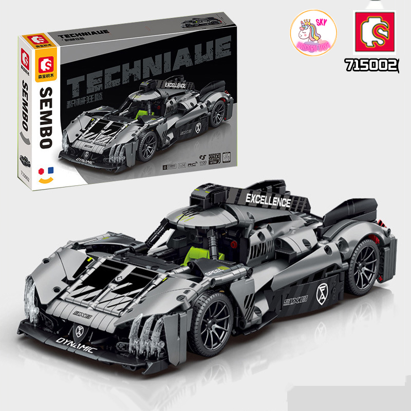 Đồ Chơi Lắp Ráp Kiểu LEGO Technic Mô Hình Siêu Xe Đua Hybrid Peugeot 9X8 Hypercar Điều Khiển Từ Xa RC Tỷ Lệ 1:14 S715002