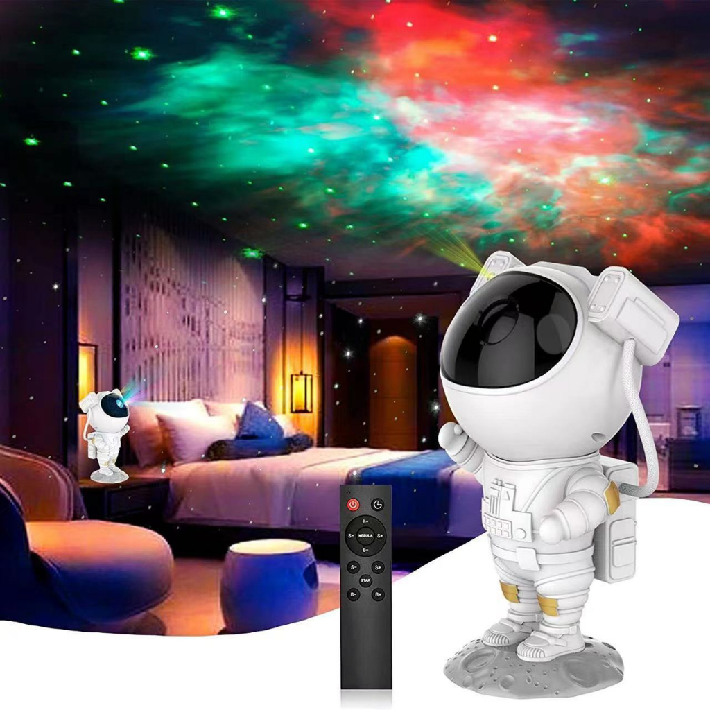 Phi hành gia đèn chiếu sao thiên hà Galaxy hiệu ứng nhiều màu đèn LED đèn bàn trang trí phòng cực chill