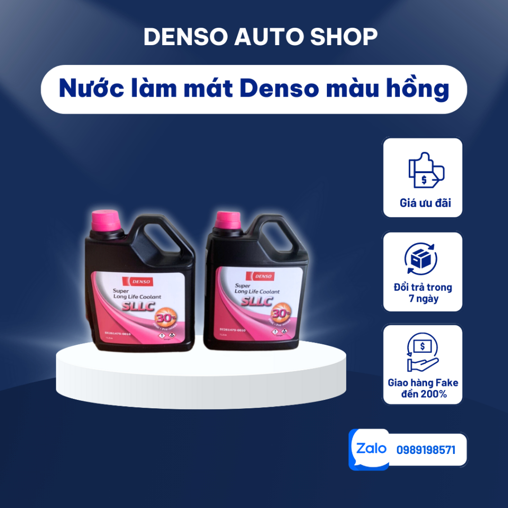 NƯỚC LÀM MÁT DENSO MÀU HỒNG ,30%- 50%