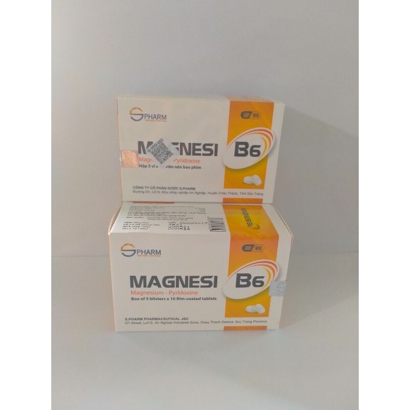 MAGNESI B6 SPHARM Hộp 50 viên - Bổ sung magie và vitamin B6 cho cơ thể