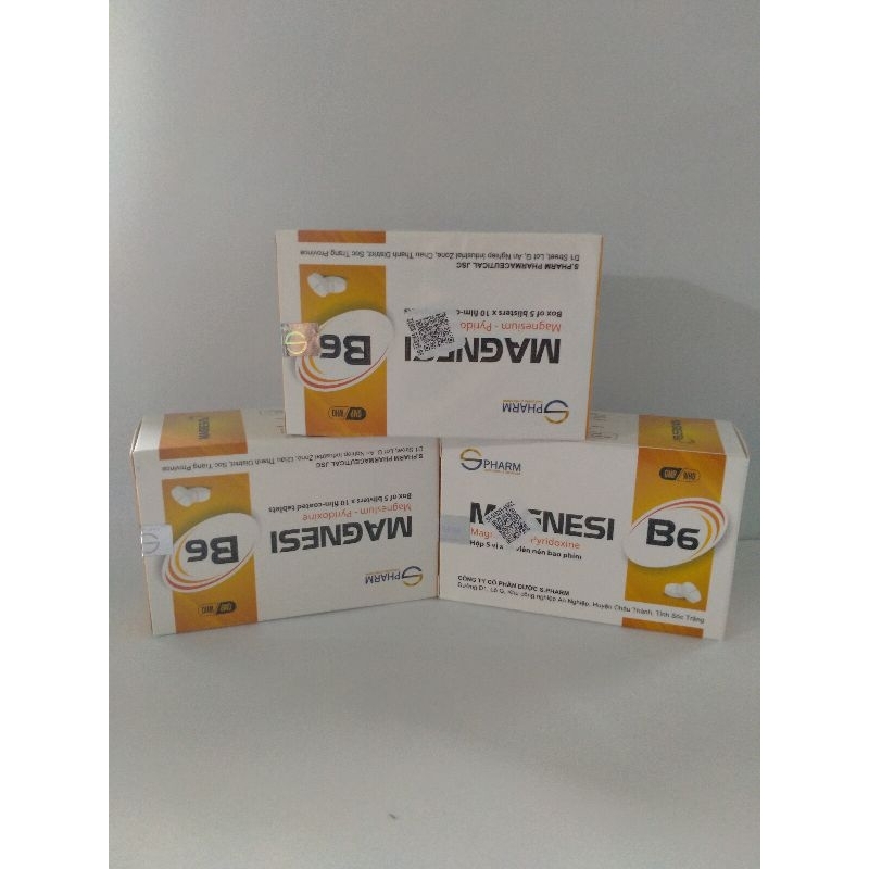 MAGNESI B6 SPHARM Hộp 50 viên - Bổ sung magie và vitamin B6 cho cơ thể