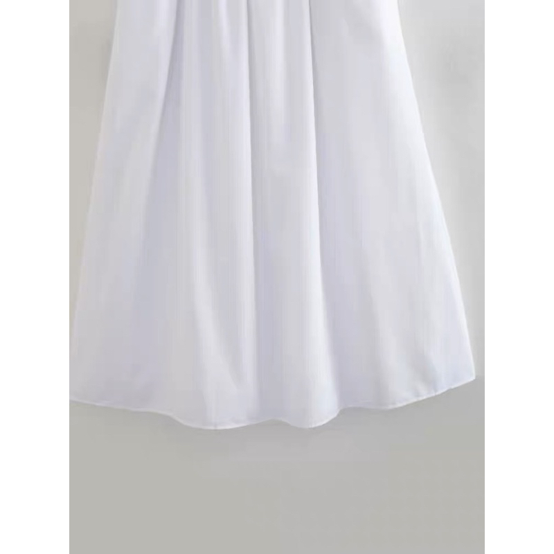 ĐẦM 2 DÂY TRẮNG MAXI PHỐI REN