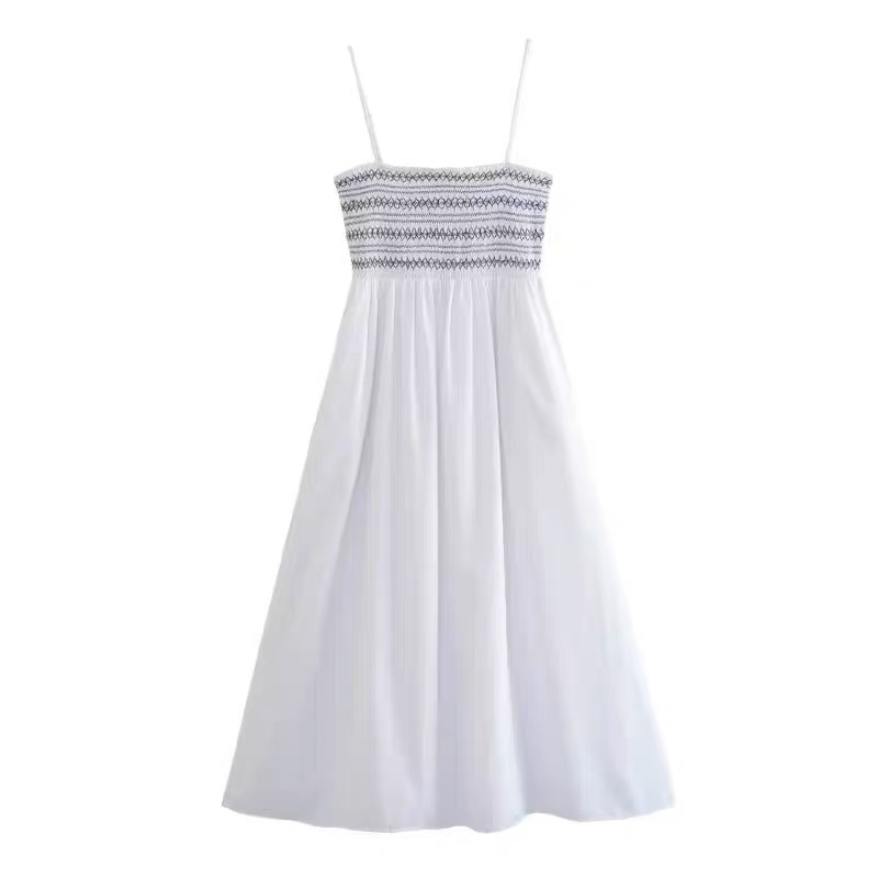 ĐẦM 2 DÂY TRẮNG MAXI PHỐI REN