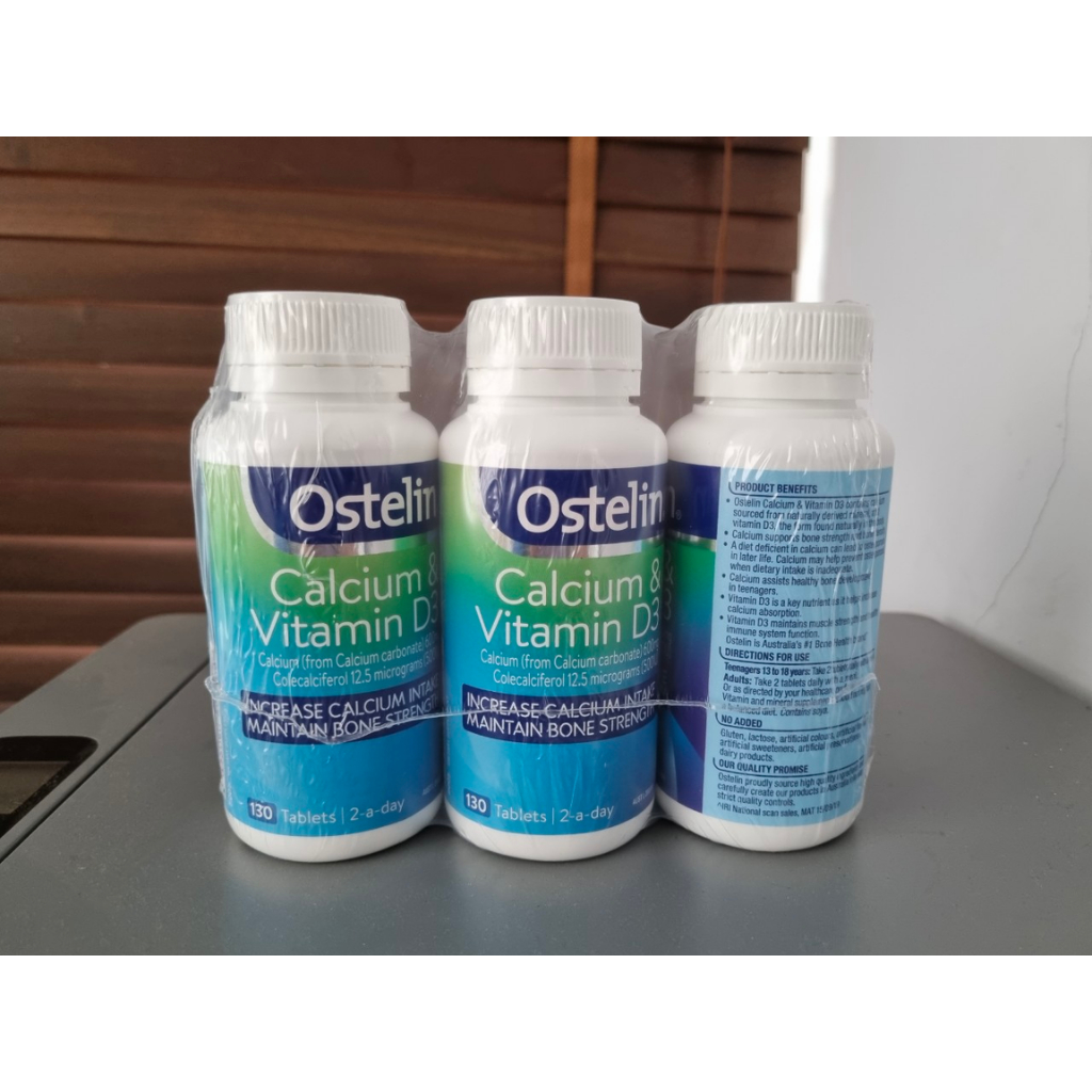 Ostelin Calcium và Vitamin D3, viên uống bổ sung Canxi và Vitamin D cho bà bầu - 130 viên