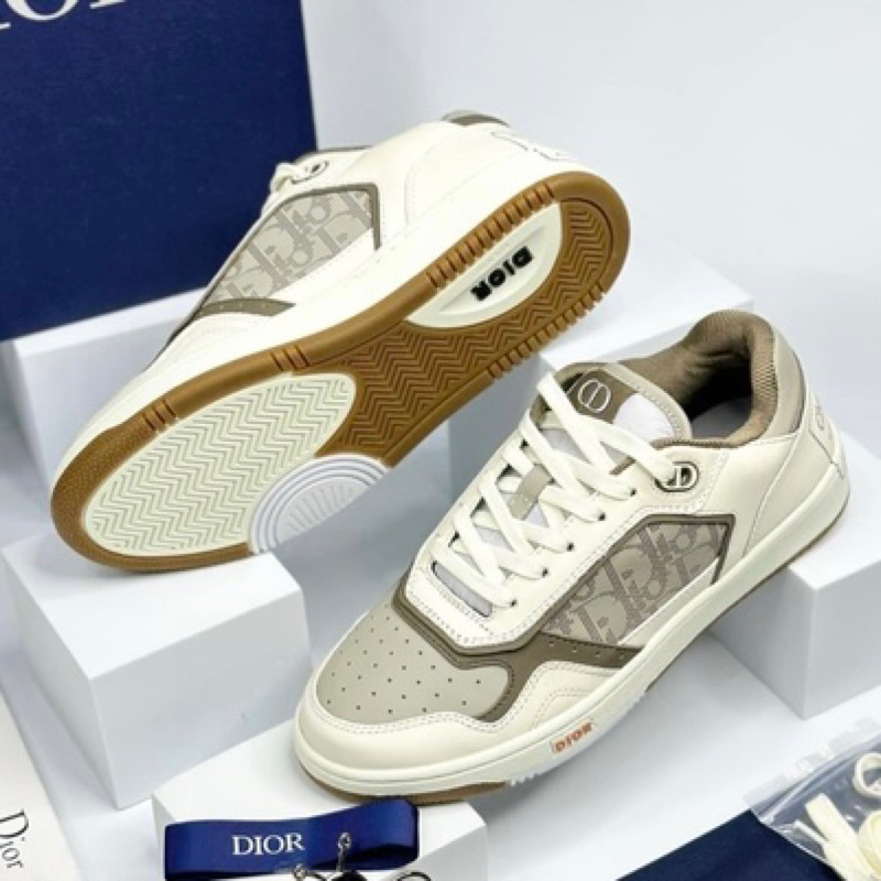 Giày DIO B27 White Brown Trắng Nâu 1947 Lai Au Fullbox Cứng Cao Cấp