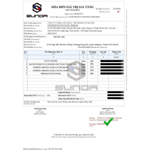 Nước hoa Unisex lelabo 13 Another, Santal 33 100ml thơm lâu hương cá tính thơm ngọt