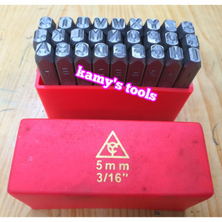 Bộ đóng chữ xuôi top yc-602 2mm 3mm 4mm 5mm 6mm