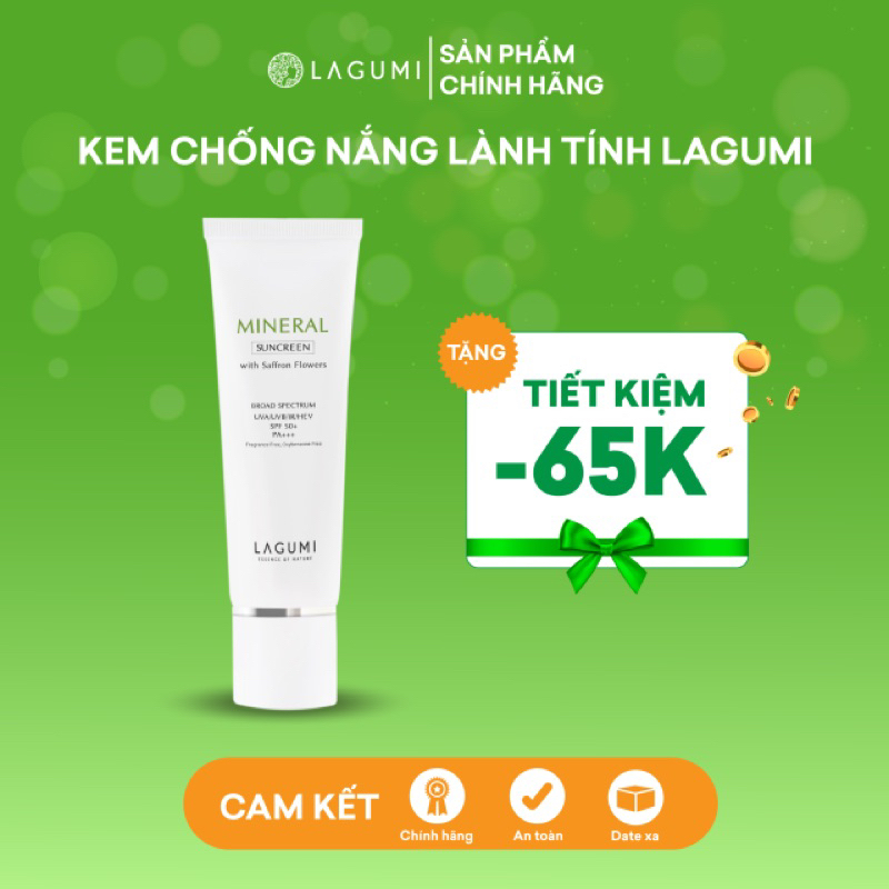 Kem chöng nang vât ly nâng tone Lagumi chiét xuât nhuy hoa nghê tây 50gr