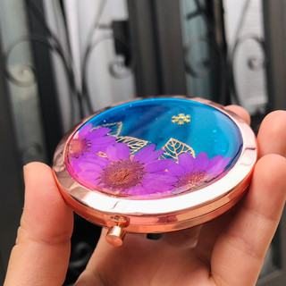 Gương Hoa Thật 5 mẫu (nhận gia công theo yêu cầu) 7cm Handmade Lilande