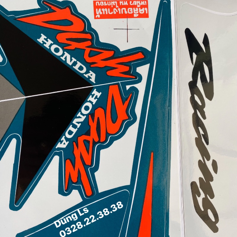 Tem dán xe Nova Dash đời 97 xanh ngọc Thái lan, tem dáh 97