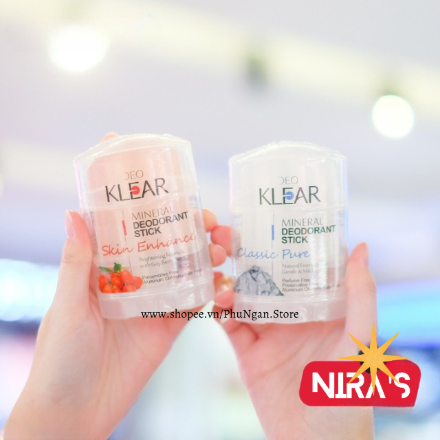 Lăn khử mùi  đá khoáng DEO KLEAR Deodorant Stick Thái Lan
