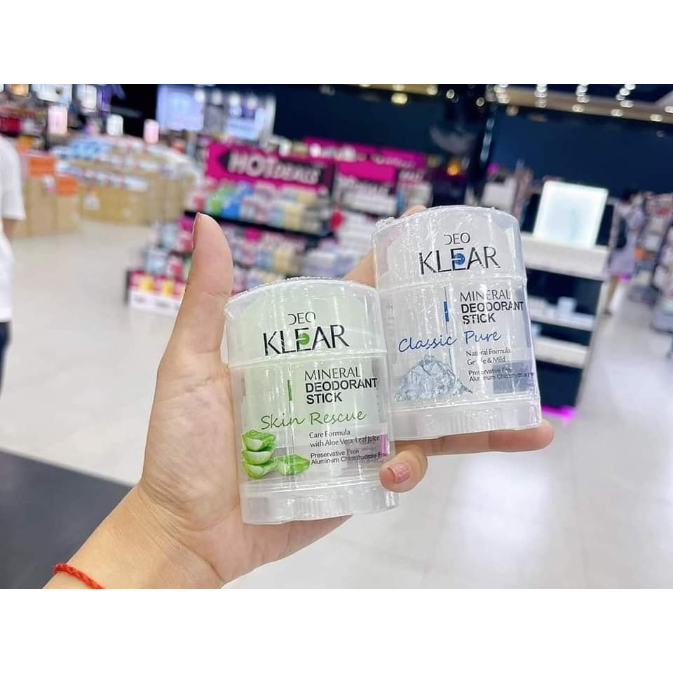 Lăn khử mùi  đá khoáng DEO KLEAR Deodorant Stick Thái Lan