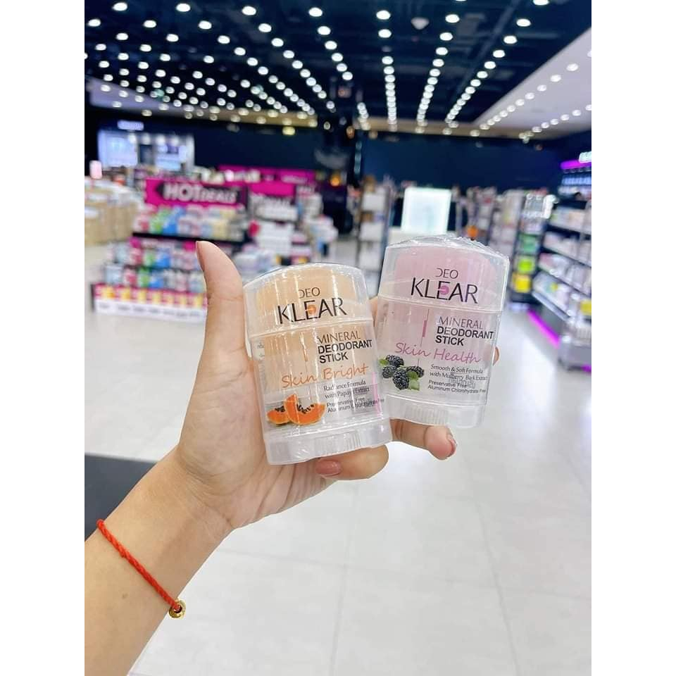 Lăn khử mùi  đá khoáng DEO KLEAR Deodorant Stick Thái Lan
