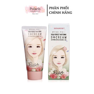 Kem Dưỡng Sáng Da Ban Ngày Chống Nắng SeoulRose SPF35 PA++ Rosa Perfect Whitening S+ Cream 50g [Hàng Công ty]