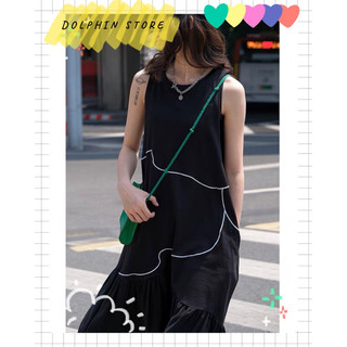 BIGSIZE - Đầm đen dài bigsize