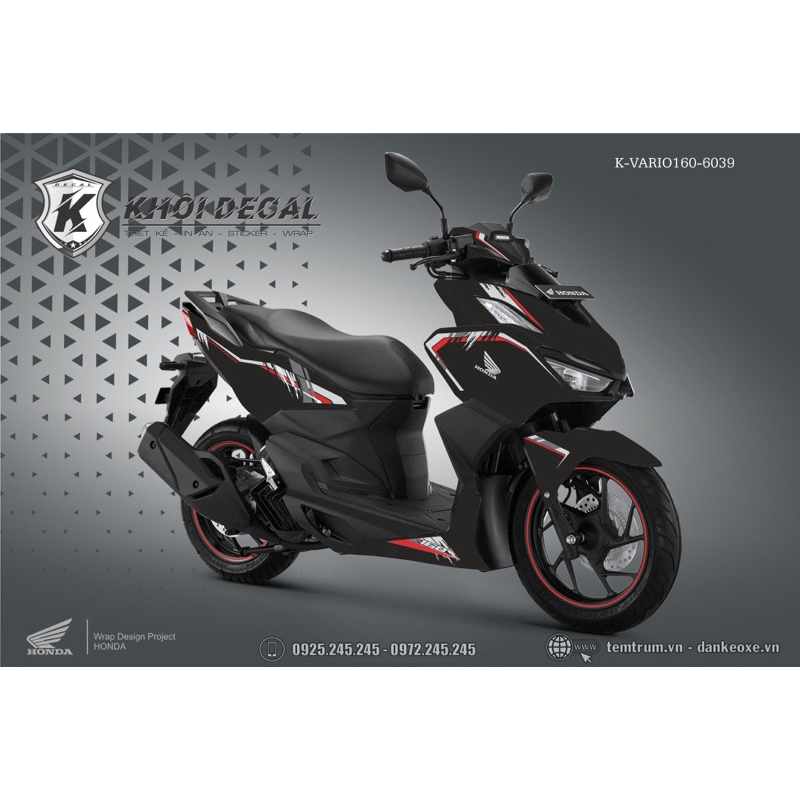 Tem Vario 160 xe đen