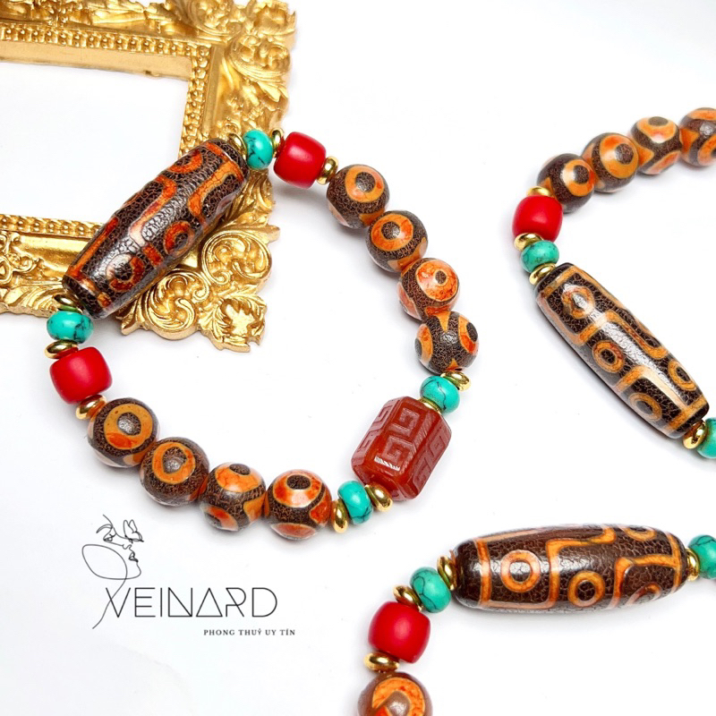 Vòng tay Dzi 9 mắt