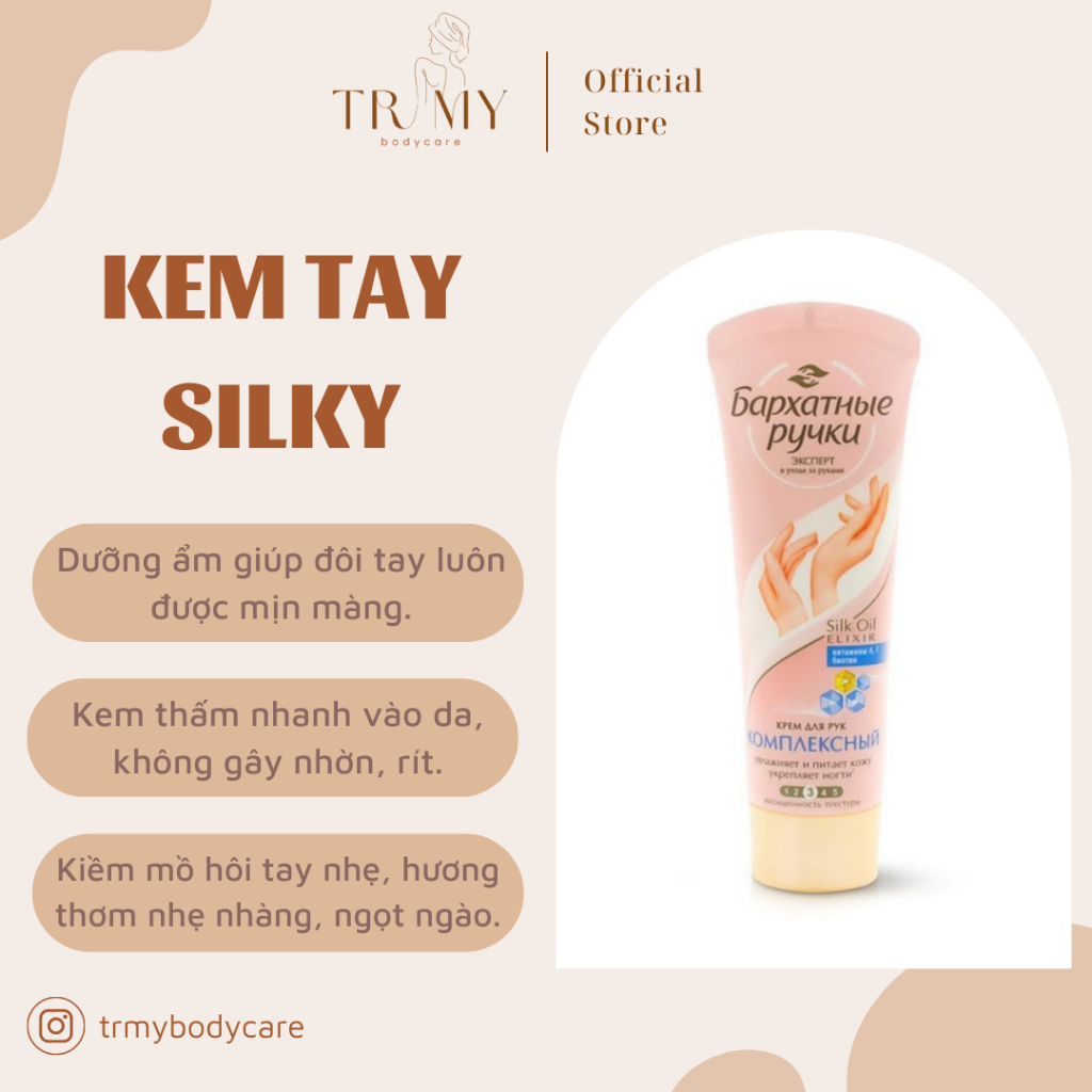 Kem Dưỡng Mềm Da Tay Handcream Silky