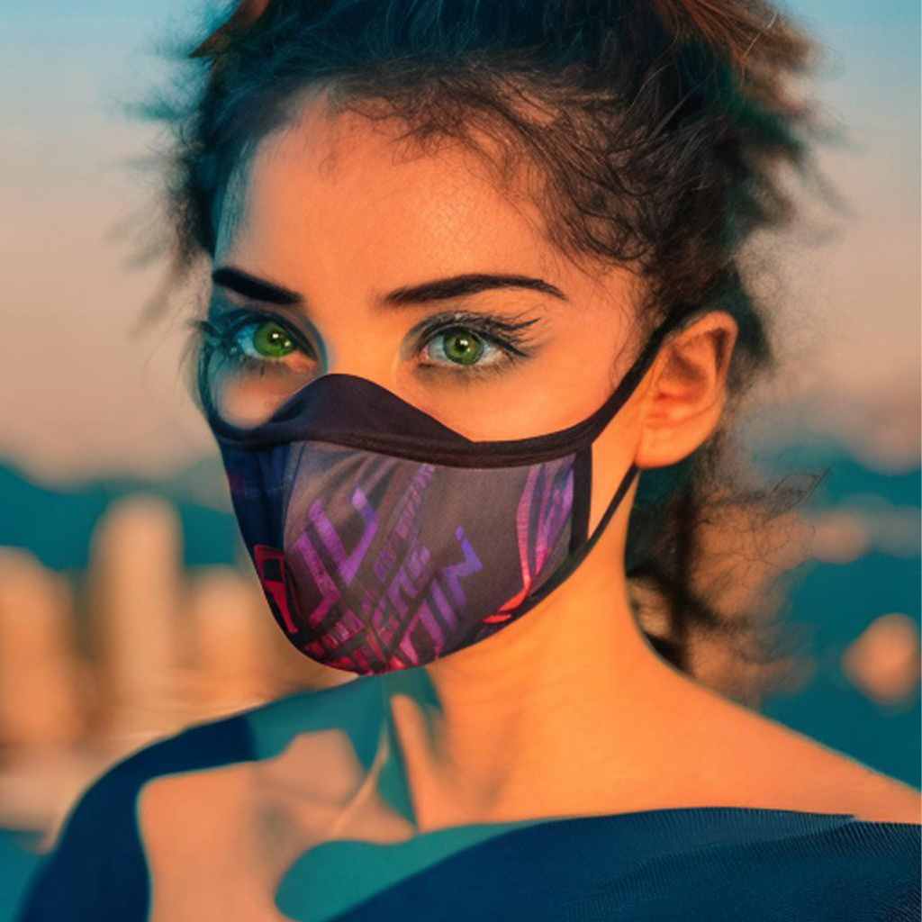 Khẩu Trang Vải ROG Phản Quang 7 Màu Cao Cấp 3D Mask