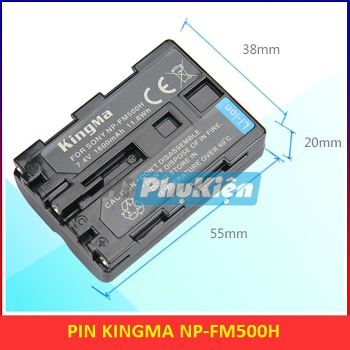 Pin Kingma for Sony NP-FM500H