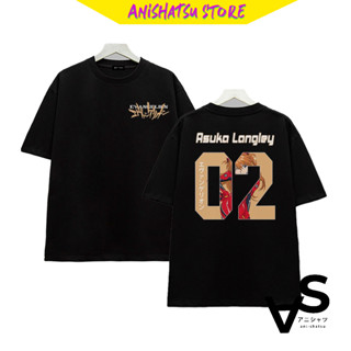 Áo thun Neon Genesis Evangelion Asuka Langley (Black) ngắn tay - cực chất giá rẻ mẫu HOT bán chạy