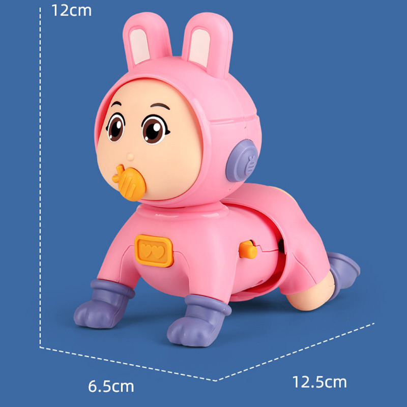 QUÀ TẶNG-PiN Đồ chơi trẻ em em bé tập bò, đồ chơi baby bò có nhạc kích thích tập bò