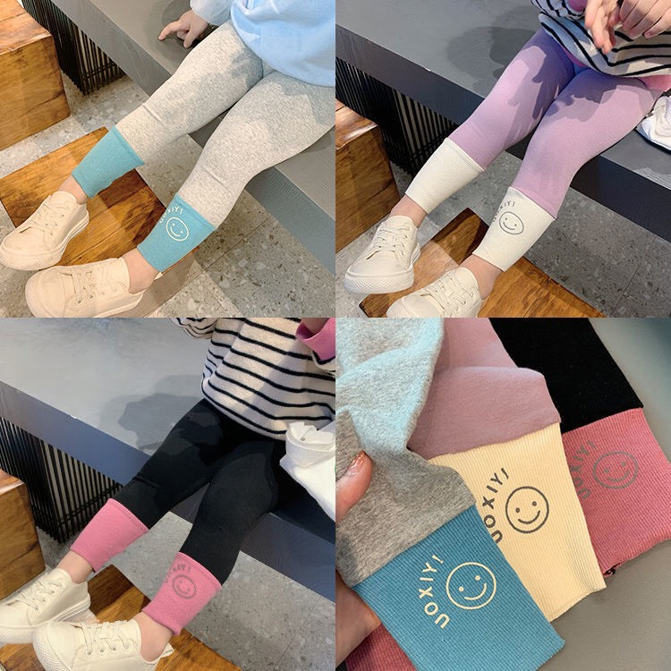 Quần Legging Co Giãn Thời Trang Mùa Thu Hàn Quốc Cho Bé Gái