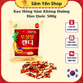 Kẹo hồng sâm không đường Hàn Quốc Sugar Free Red Ginseng Candy cải thiện chức năng dạ dày 500g