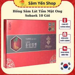 Hồng sâm lát tẩm mật ong Sobaek Korea tăng cường miễn dịch , chống lão hóa Hộp 10 gói x 20gr