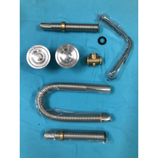 Bộ xả chậu rửa chén 2 hộc QC TN-BXCD110 inox phi 110