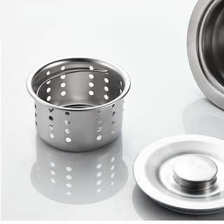 Bộ xả chậu rửa chén 2 hộc QC TN-BXCD110 inox phi 110