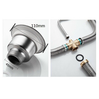Bộ xả chậu rửa chén 2 hộc QC TN-BXCD110 inox phi 110