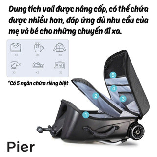 Vali/ xe đẩy Pier bản mới.