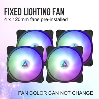 Vỏ Case MONTECH X1 MESH BLACK (SẴN 4 FAN LED)