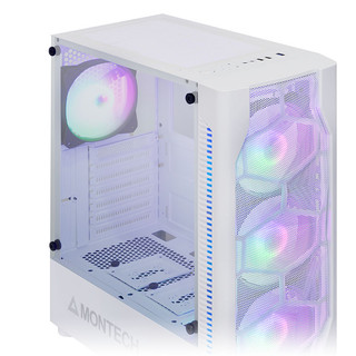 Vỏ Case MONTECH X1 MESH WHITE (SẴN 4 FAN LED)