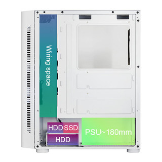 Vỏ Case MONTECH X1 MESH WHITE (SẴN 4 FAN LED)
