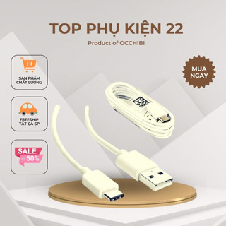 Dây cáp sạc samsung s9, note9, s10, s10 plus type c topphukien22