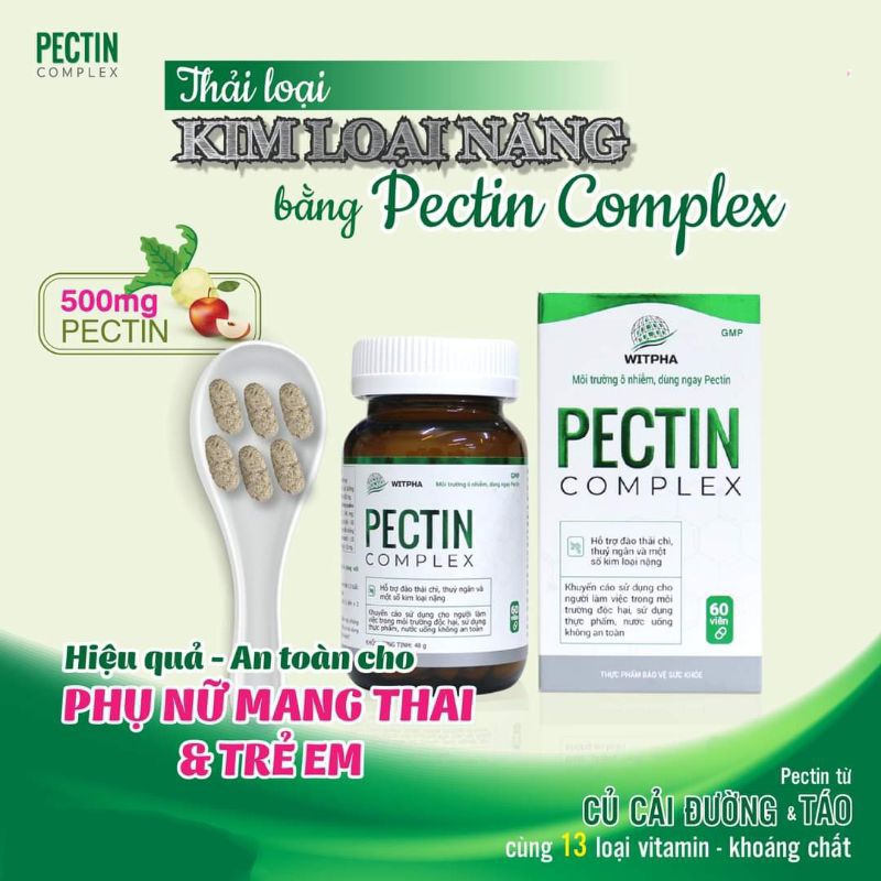 Pectin complex Thải kim loại nặng