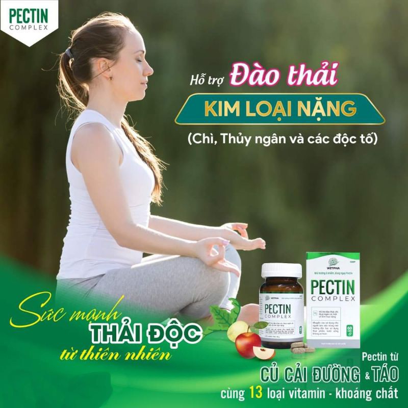 Pectin complex Thải kim loại nặng