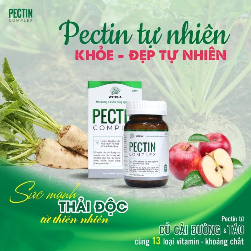 Pectin complex Thải kim loại nặng