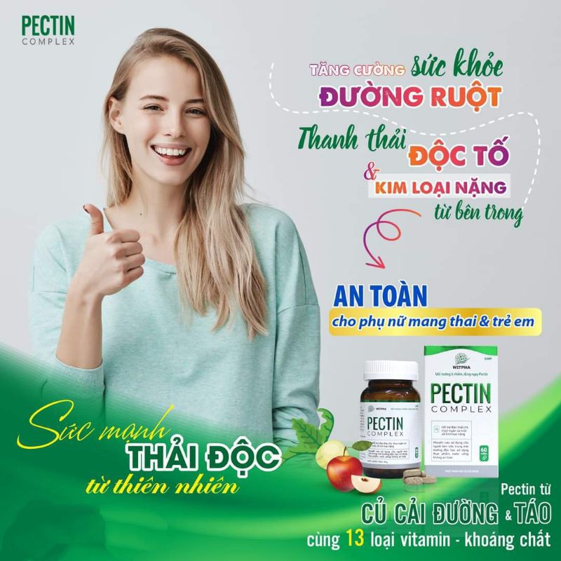 Pectin complex Thải kim loại nặng