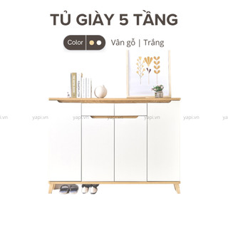 Tủ giày đẹp thiết kế hiện đại bằng gỗ mdf nhập yapi-306