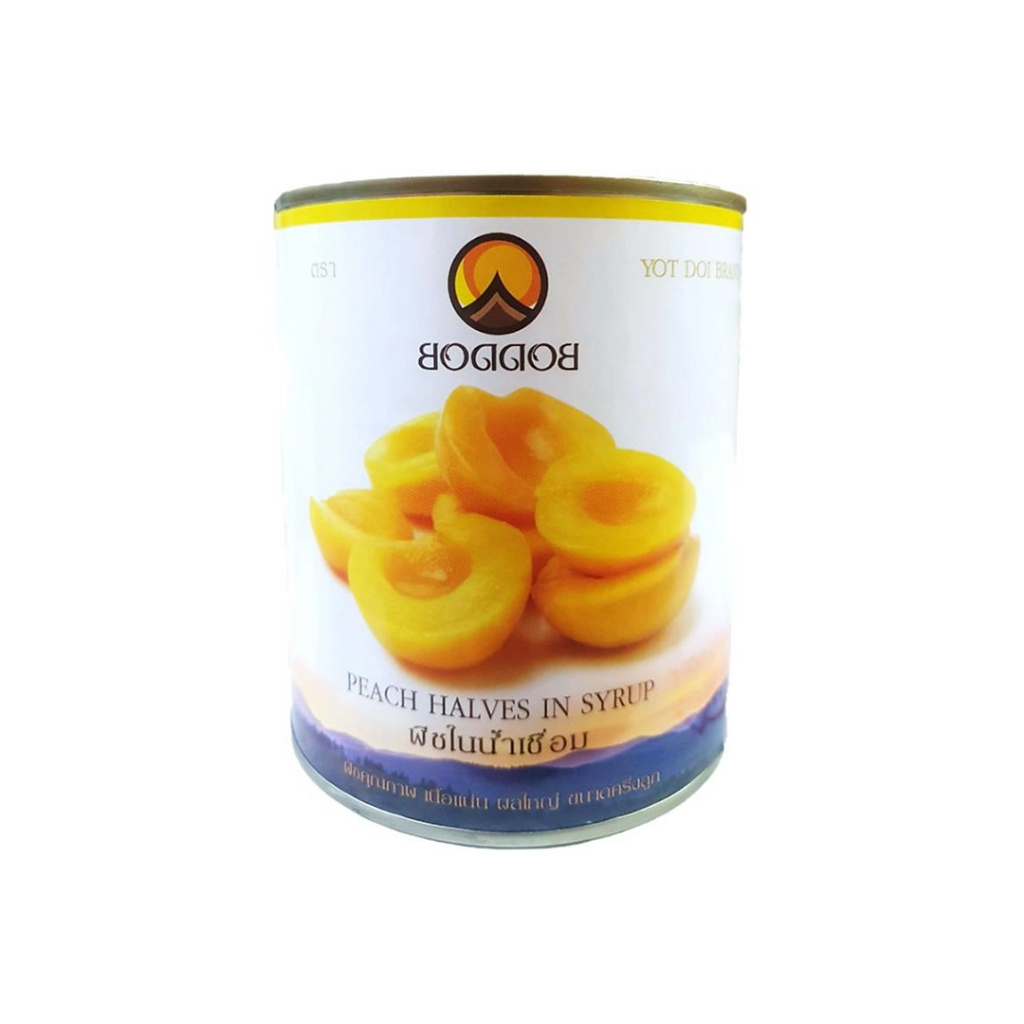 Đào ngâm Boddob Yot Doi Nắp Giật 820g