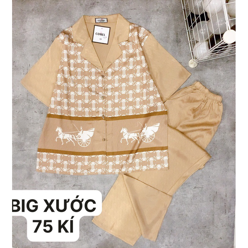 Bộ ngủ Lụa tơ tầm big size 50<75kg