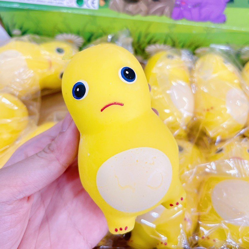 Đồ Chơi Silicone Nắm Bóp Cầm Tay Squishy Rồng Sữa Khủng Long / Hũ Mật Ong Hình Thú Thư Giãn Giảm Stress