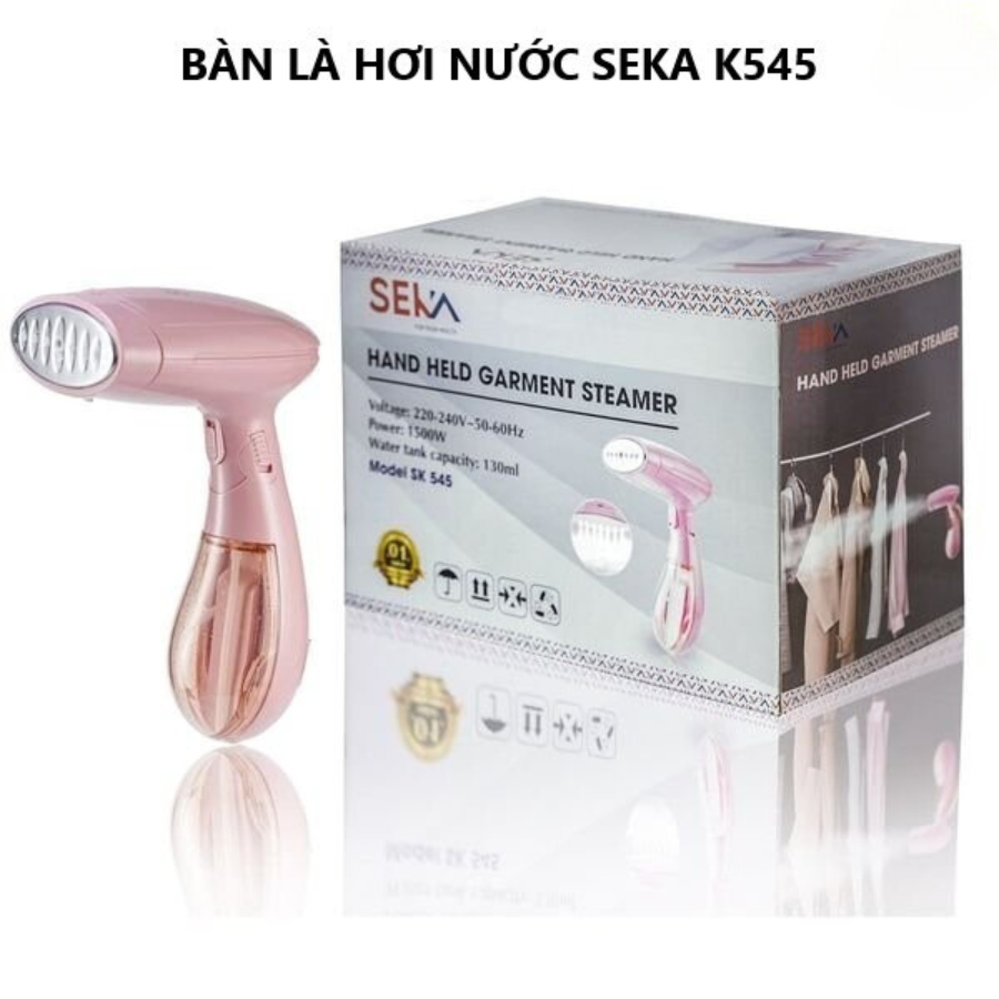 Bàn là hơi nước cầm tay Seka K545 công suất 1500W, bàn ủi hơi nước mini du lịch, gấp gọn tiện lợi cho gia đình